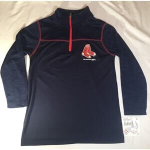 Genuine Merchandise Boston Red Sox Dri Fit Pullover Boys Small (6/7) Blue NCAA